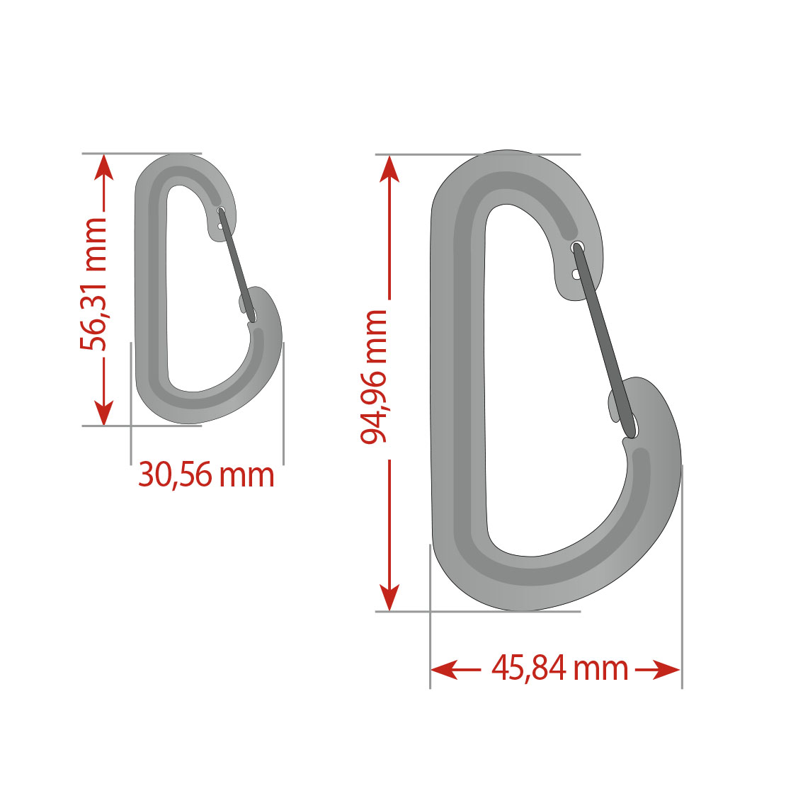 Nylon hook with SS safety - Omer